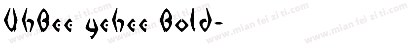 UhBee yehee Bold字体转换